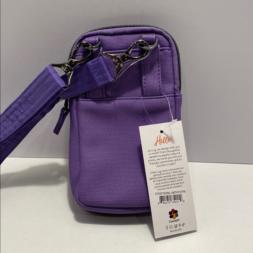 lug Pitter Patter Matte Luxe (ML) Crossbody/Belt Bag NWT Amethyst Stripe - Picture 2 of 8